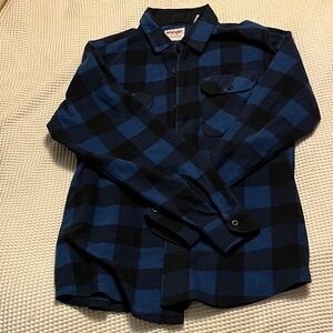 Wrangler Black and Blue Checkered Shirt